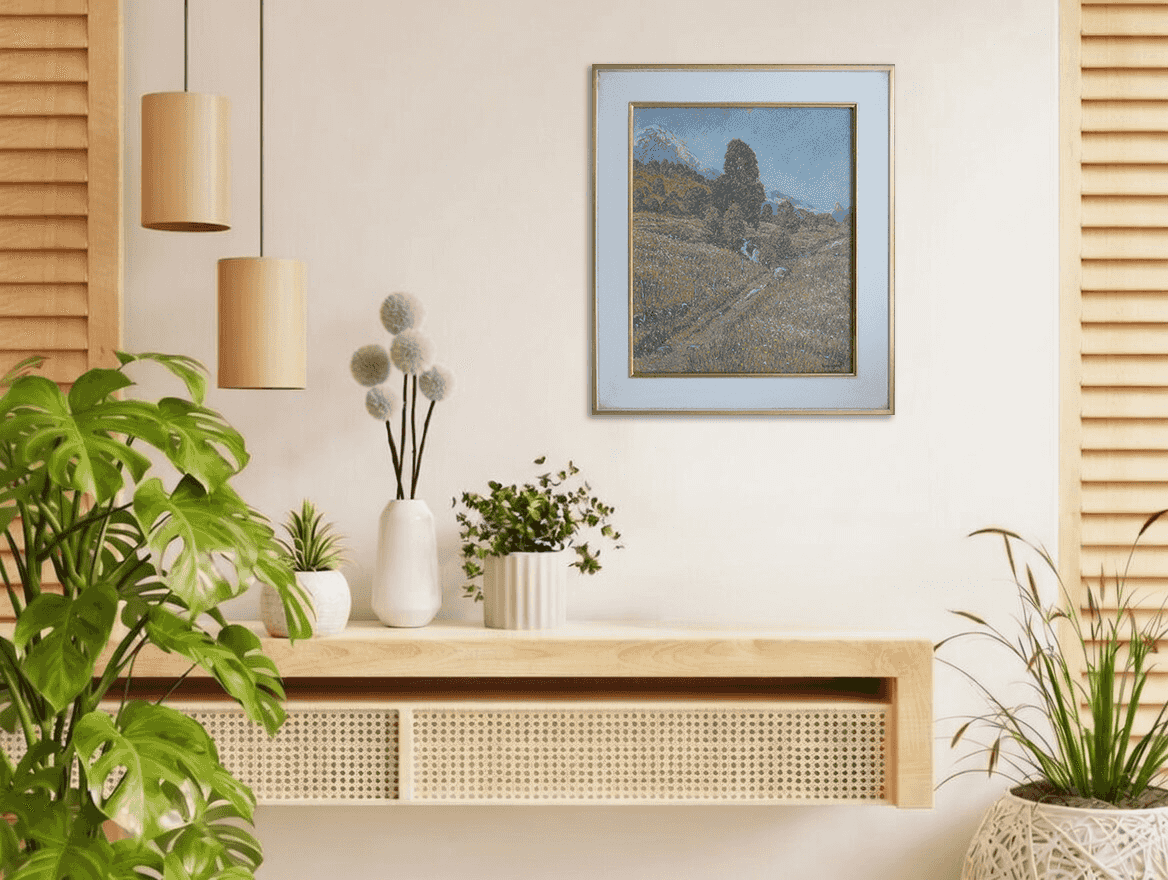 William Henry Singer - Noors berglandschap (in interieur)