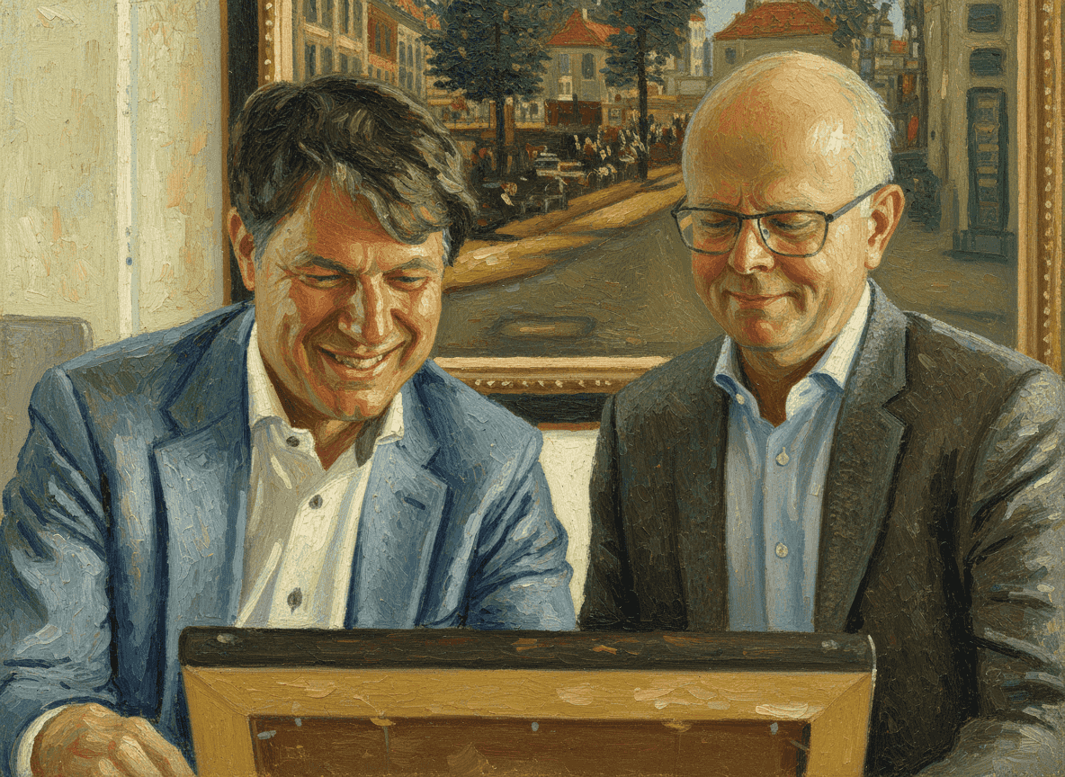 Bert Bruning en Hans Heintz, oprichters van Bruning Heintz.